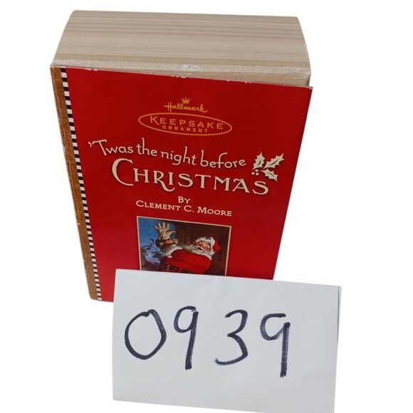 Hallmark 2001 Keepsake Ornament Twas The Night Before Christmas Not Even A Mouse - Picture 3 of 7